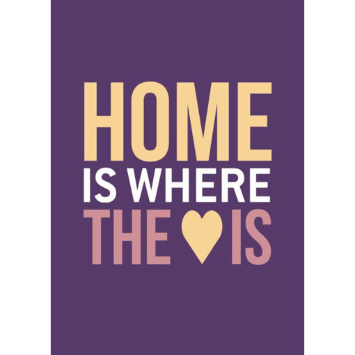 Picture of HOME IS WHERE THE HEART IS CARD